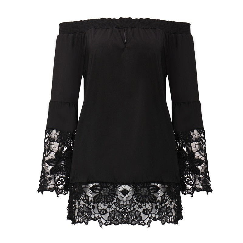 Haut avec Dentelle Noir