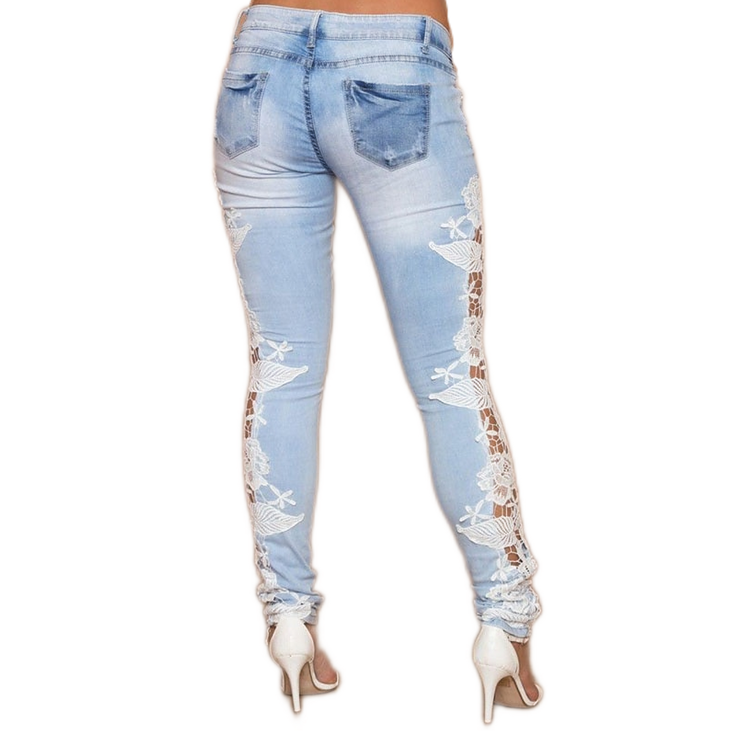 Jean Dentelle Blanche