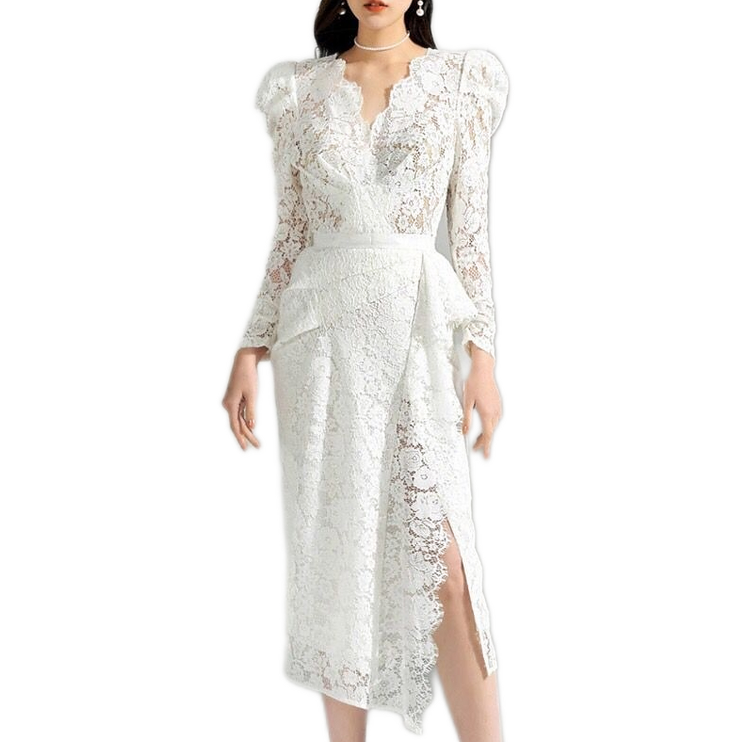 Mariage Robe Dentelle Blanc