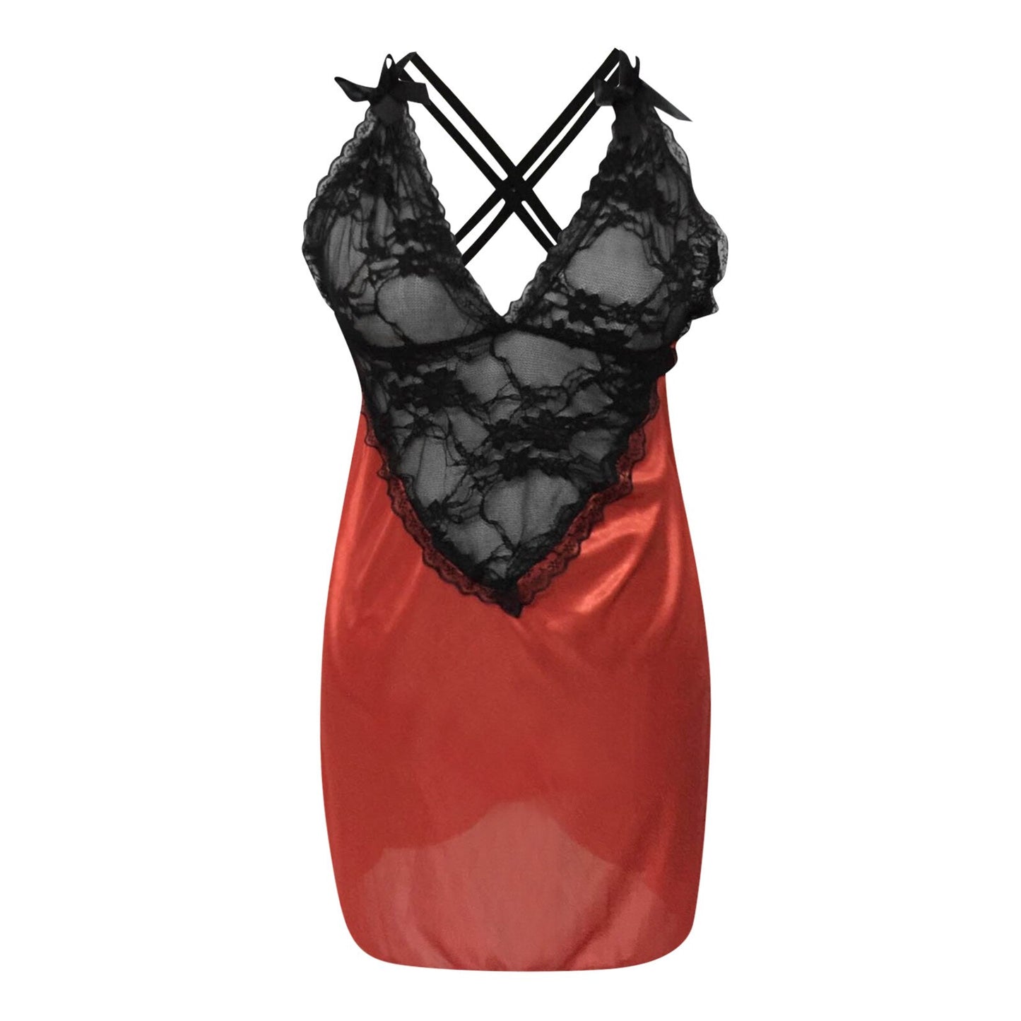Nuisette Chic Dentelle Rouge