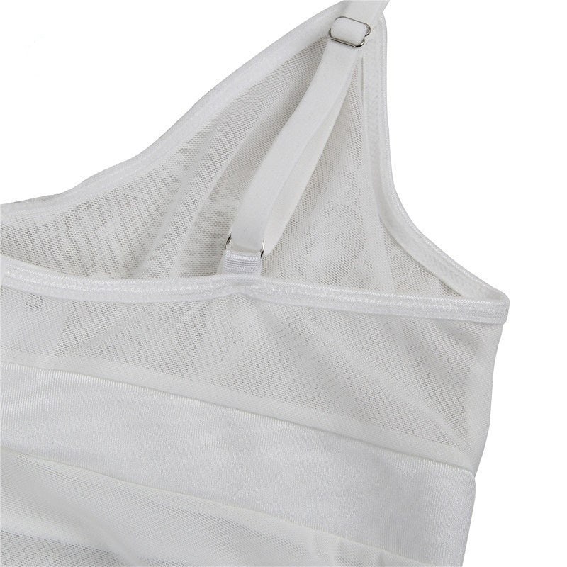 Nuisette Dentelle Blanche Grande Taille