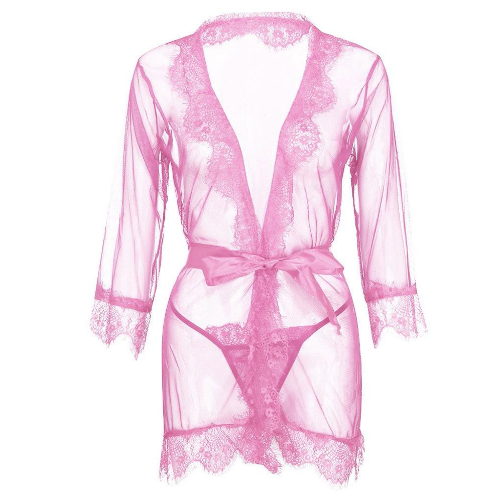 Nuisette Dentelle Grossesse Rose