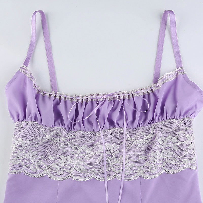 Nuisette Dentelle Violette
