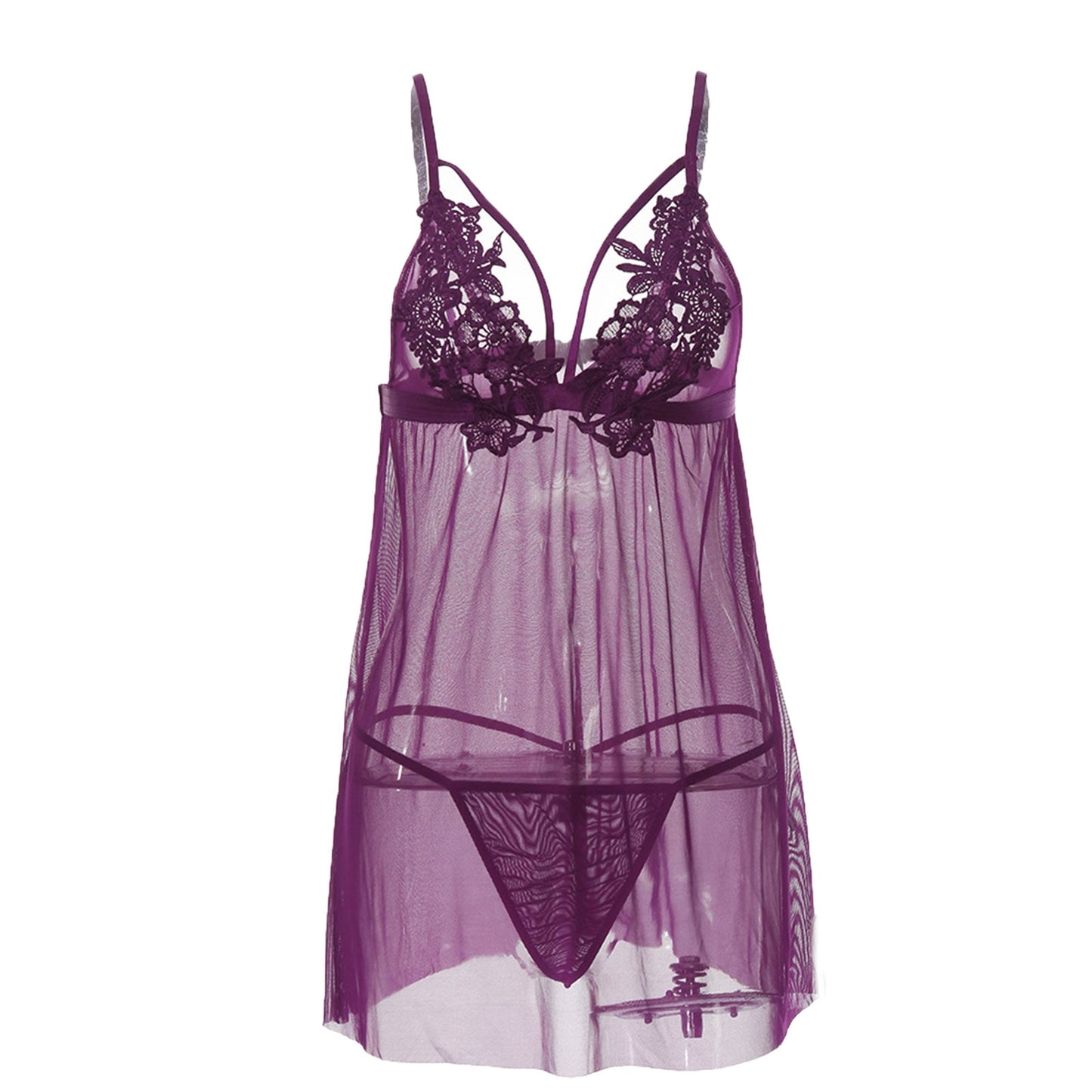 Nuisette Dentelle de Calais Violet