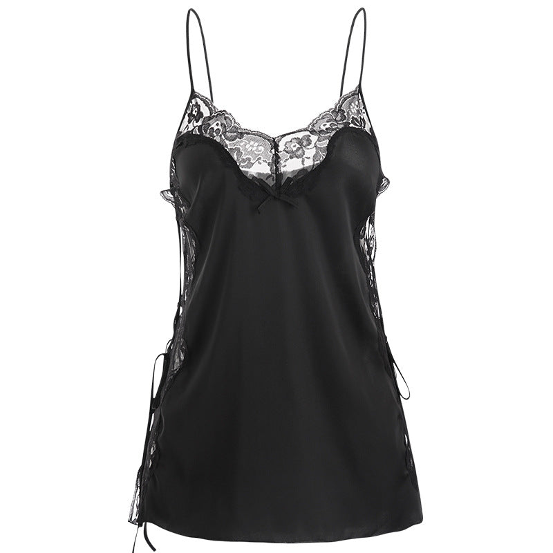 Nuisette pour Femme Dentelle Noir