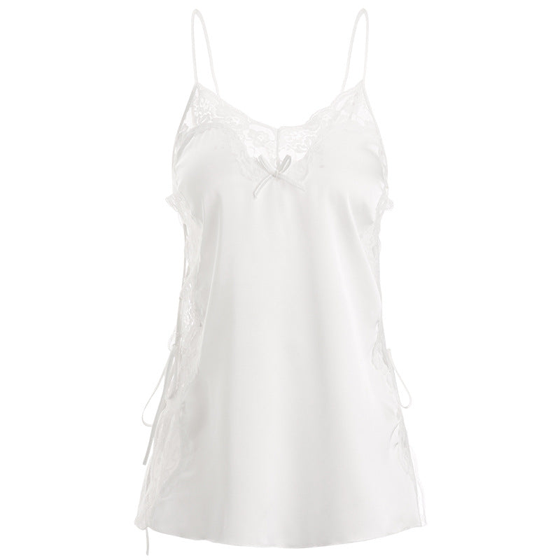 Nuisette pour Femme Dentelle Blanc