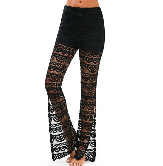 Pantalon Dentelle Noir