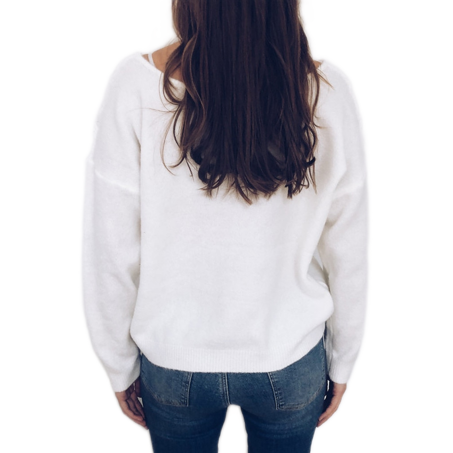 Pull Dentelle Femme Tricoté Couleur