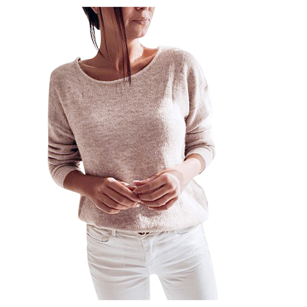 Pull Dos Dentelle Femme