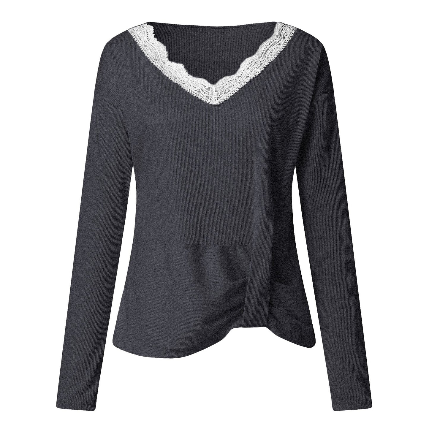 Pull avec Dentelle Noir