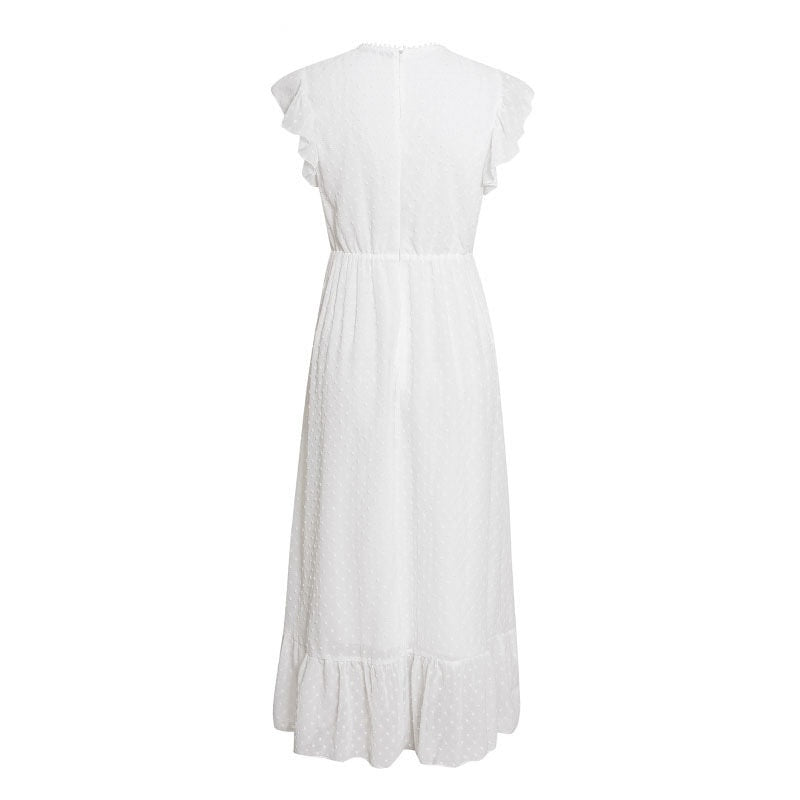 Robe Blanche Dentelle Bohème Femme