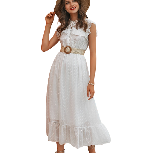 Robe Blanc Dentelle Bohème