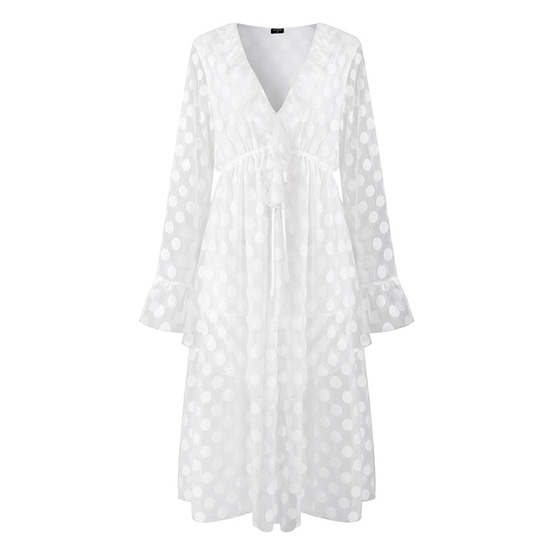 Robe Blanche Dentelle Femme