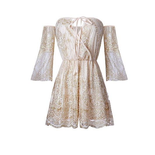 Robe Dentelle Abricot