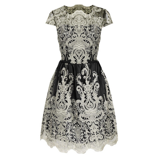 Robe Dentelle Ancienne Noir