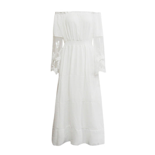 Robe Dentelle Blanche Longue