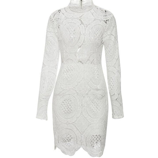Robe Dentelle Blanche Moulante