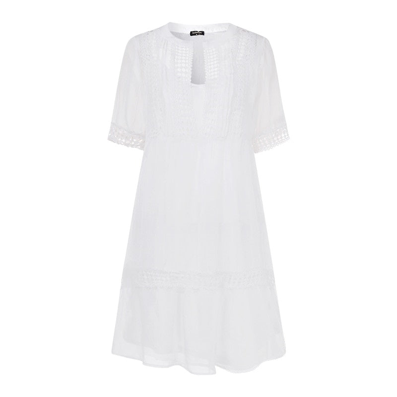 Robe Dentelle Blanche Plage
