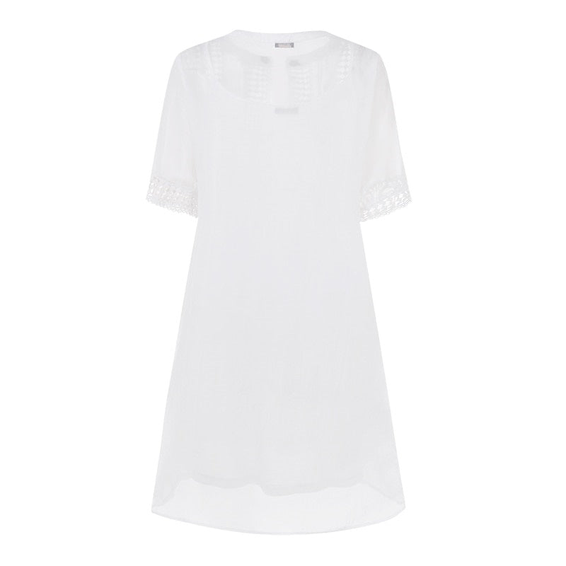 Robe Dentelle Blanche Plage Femme
