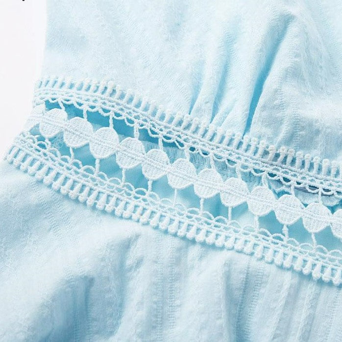 Robe Dentelle Bleu