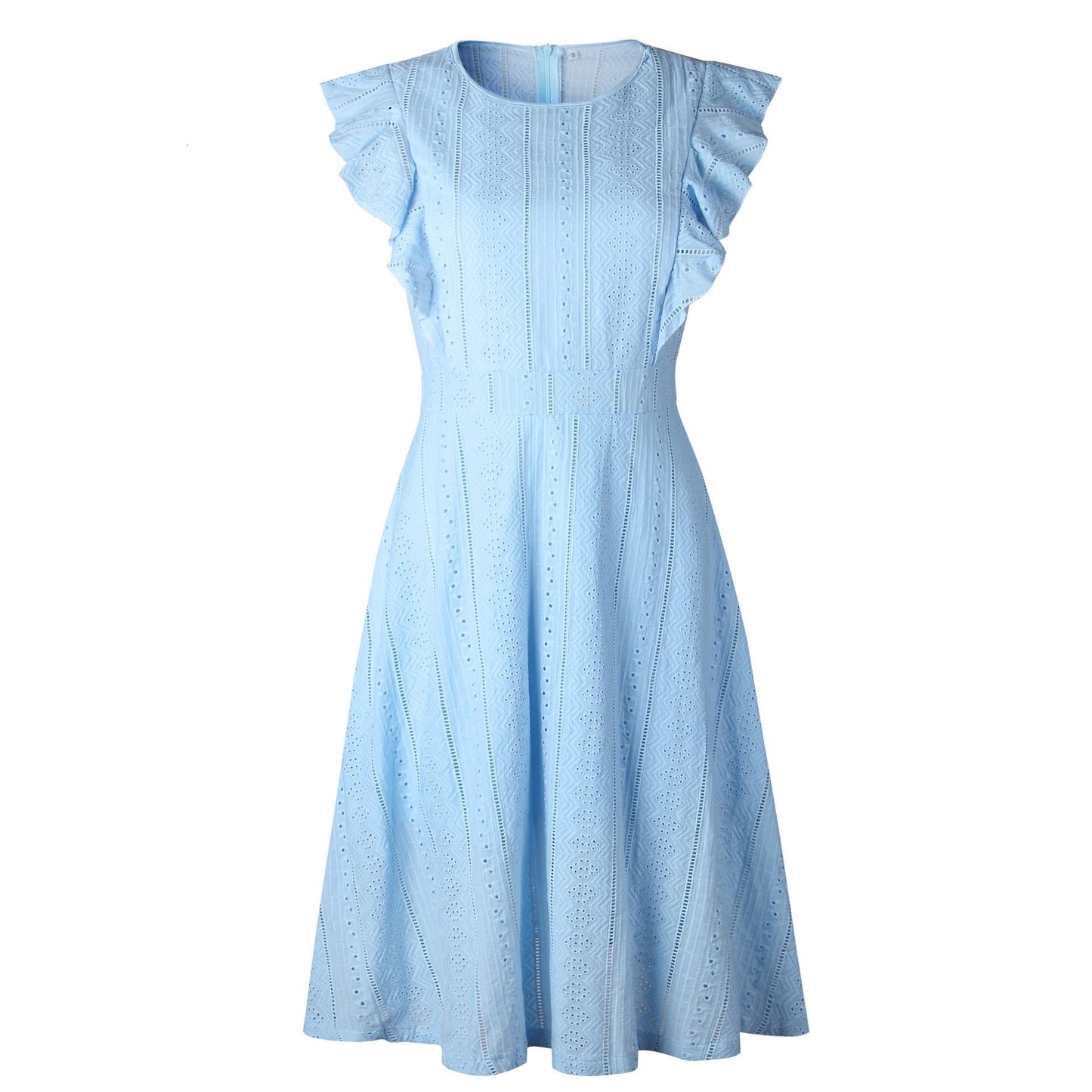 Robe Dentelle Été Bleue