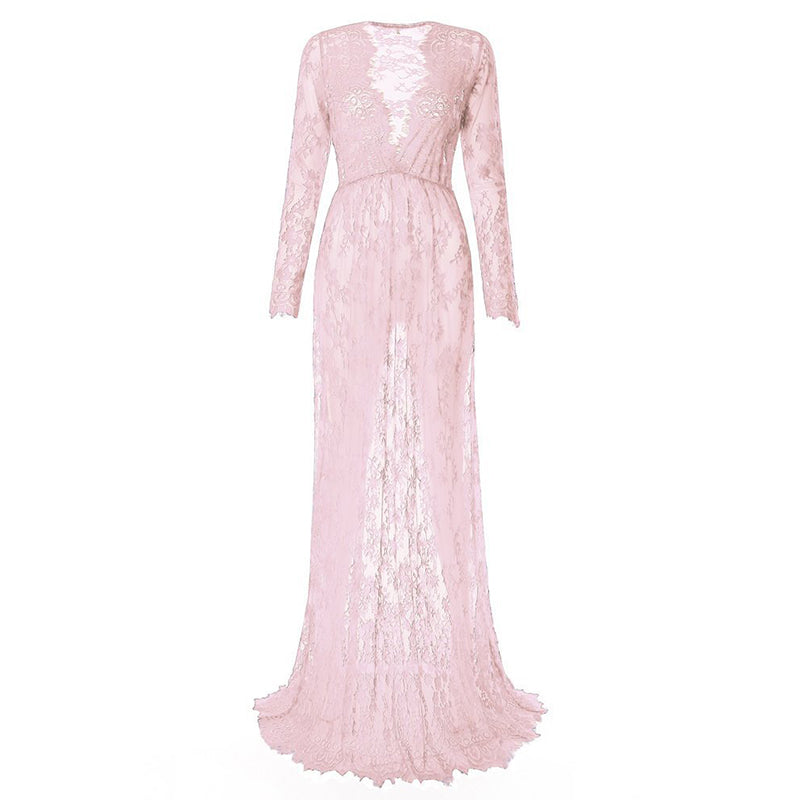 Robe Dentelle Femme Enceinte Rose