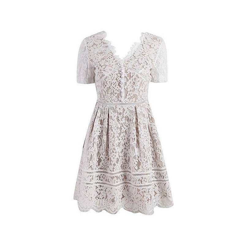 Robe Dentelle Femme Blanc