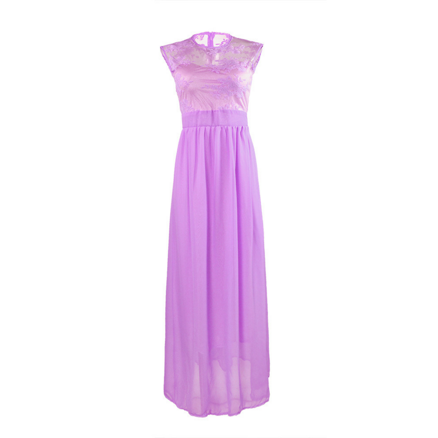 Robe Dentelle Longue 2021 Violet