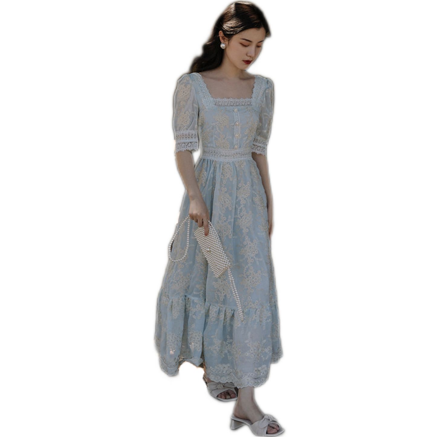Robe Dentelle Longue Été