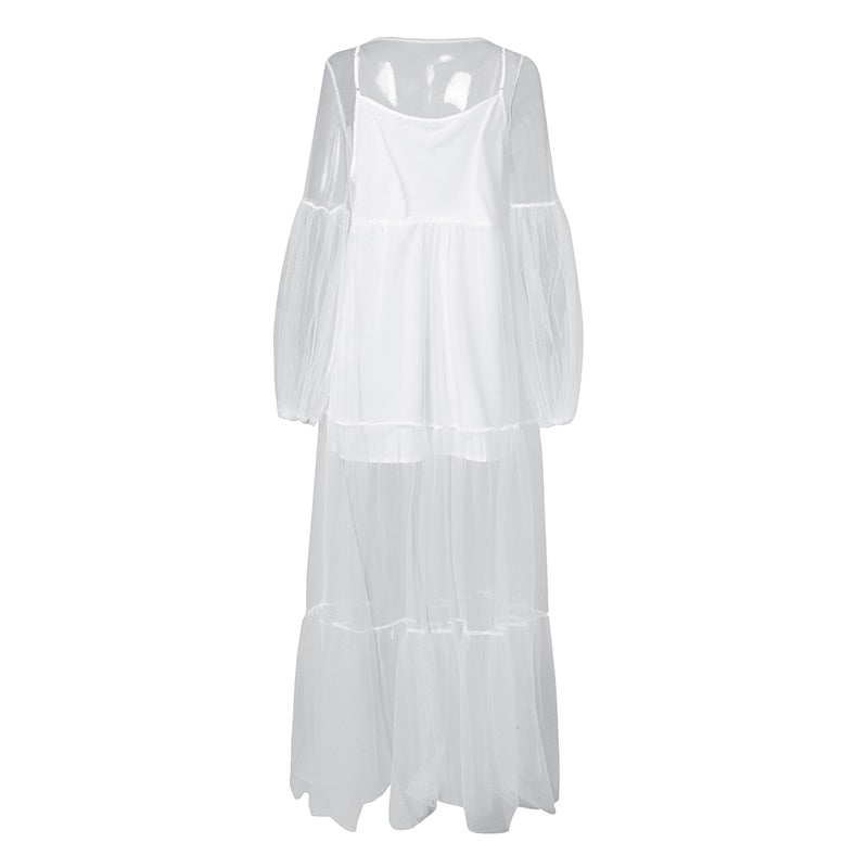 Robe Dentelle Longue Femme