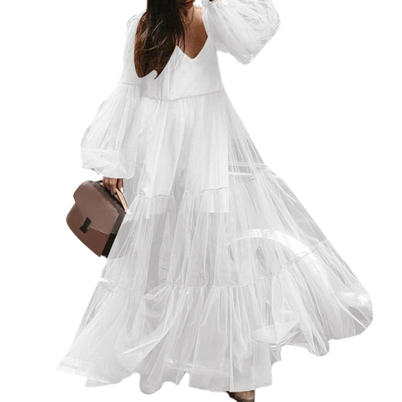 Robe Dentelle Longue