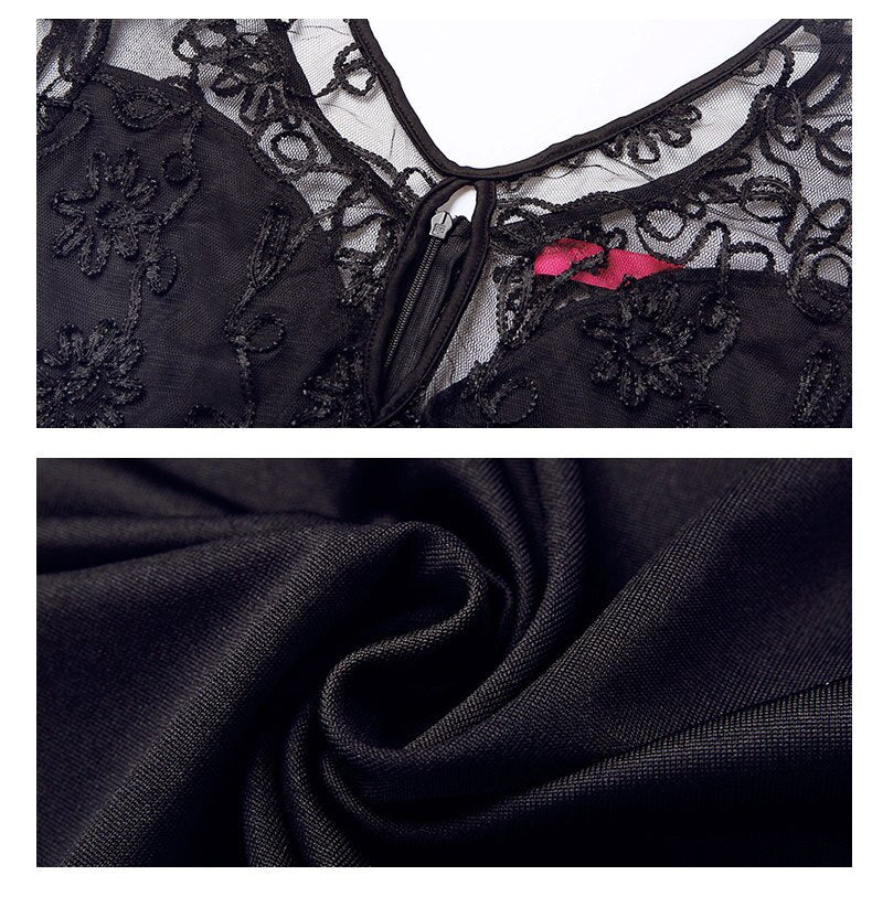 Robe Dentelle Noire Femme