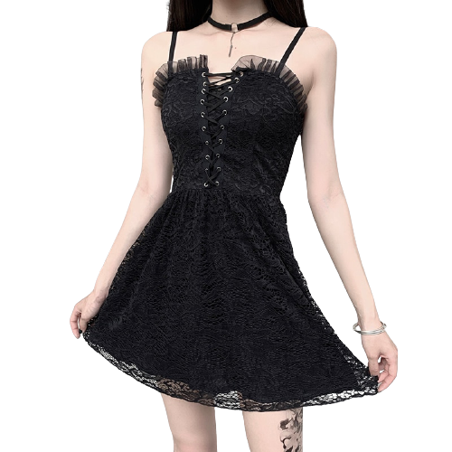 Robe Dentelle Noire Femme