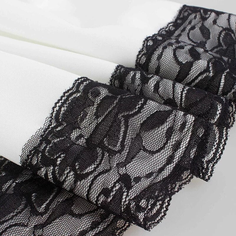 Robe Dentelle Noir et Blanc