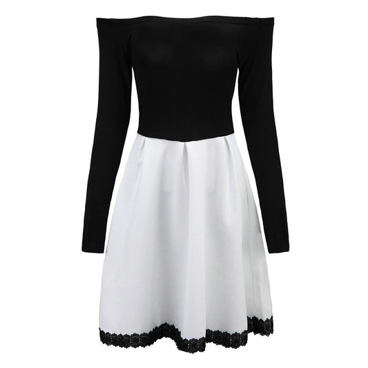 Robe Dentelle Noir et Blanc