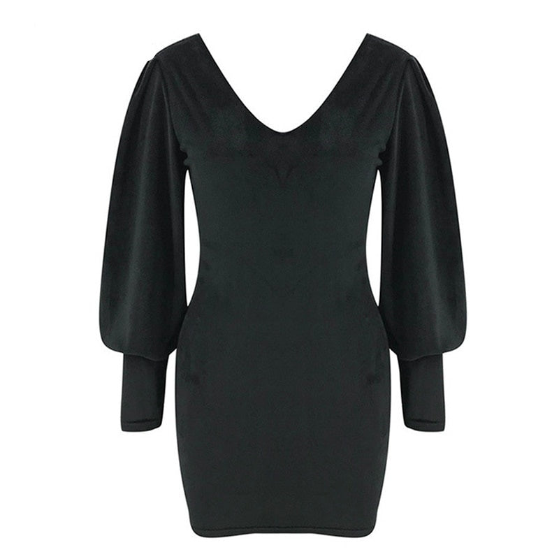Robe Dos Dentelle Noir