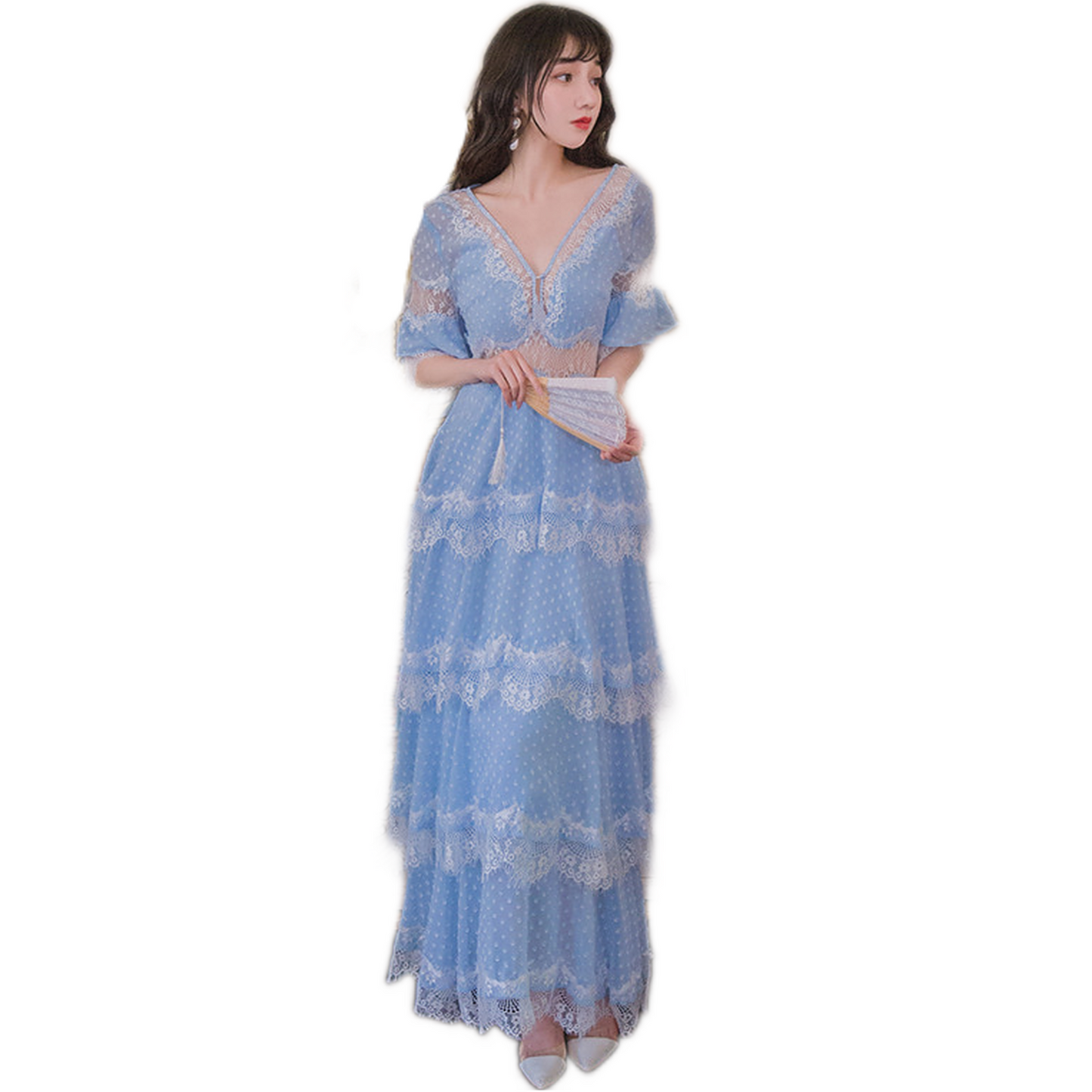 Robe Été Longue Dentelle