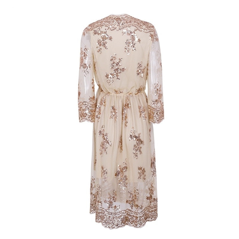 Robe Japonaise Dentelle Femme