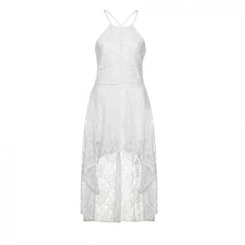 Robe Longue Blanche Dentelle Dos Nu