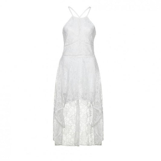 Robe Longue Blanche Dentelle Dos Nu
