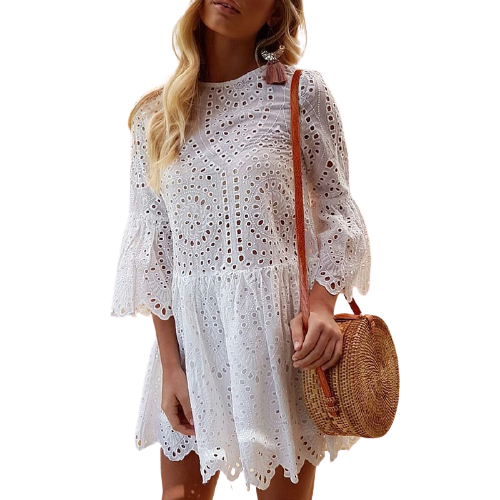Robe Manche Longue Dentelle