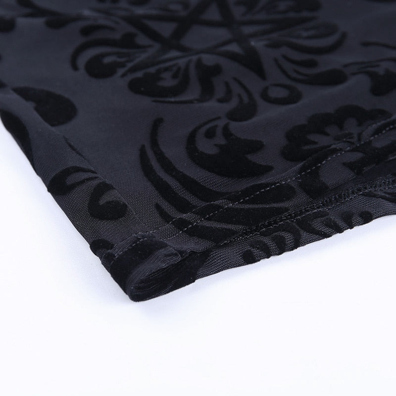 Robe Noir Courte Dentelle