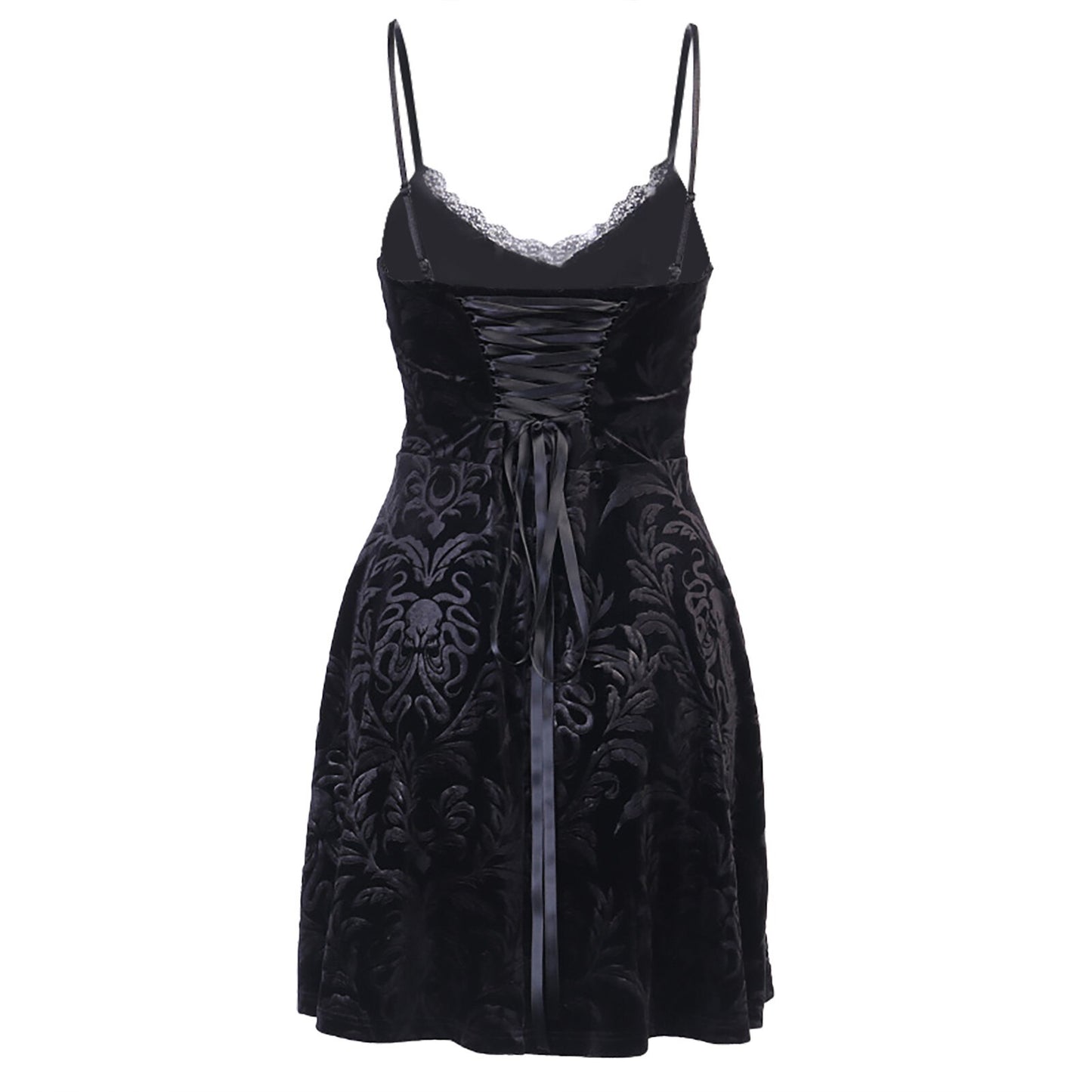 Robe Noir Dentelle pour Gothique