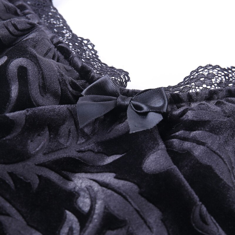 Robe Noire Dentelle Gothique