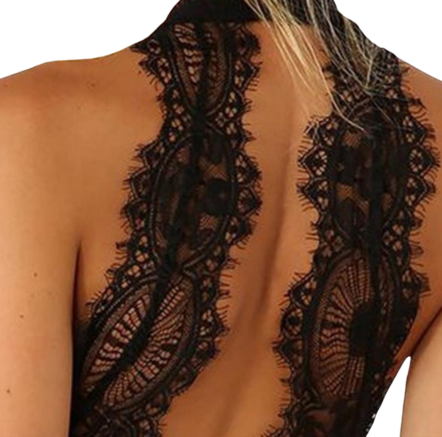 Robe Noire Dos Dentelle