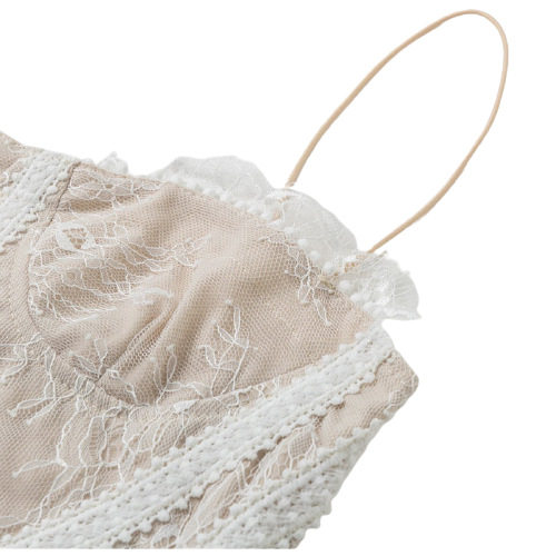 Robe Nuisette Dentelle Blanche