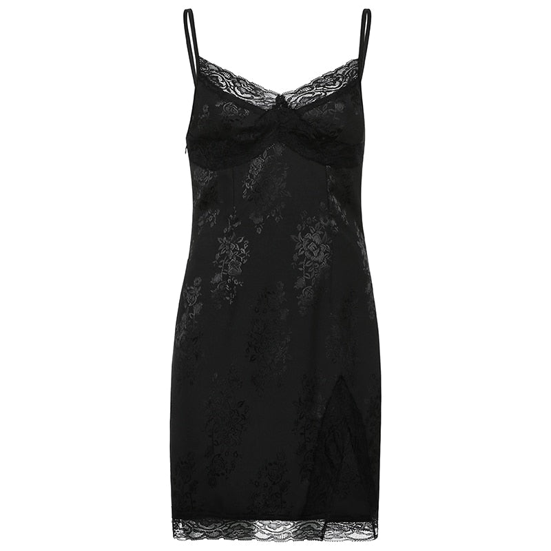 Robe Nuisette Dentelle Noire UniversDentelle