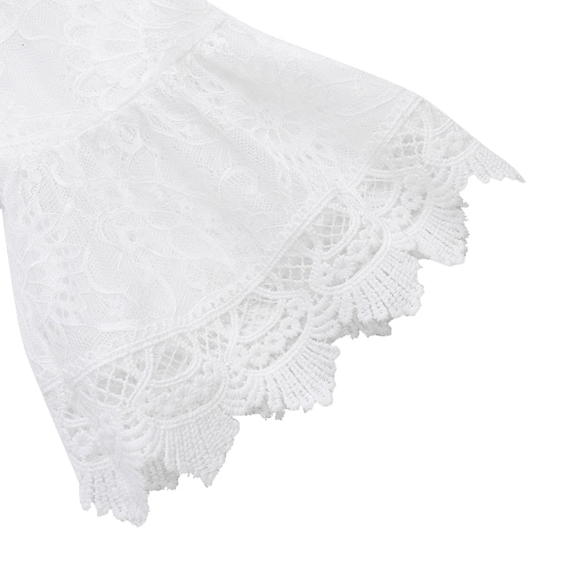 Robe Plage Dentelle Blanche