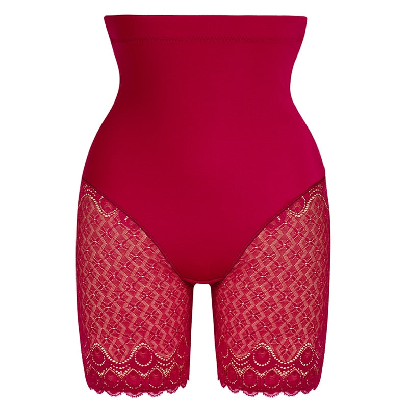 Short Dentelle Femme Rouge