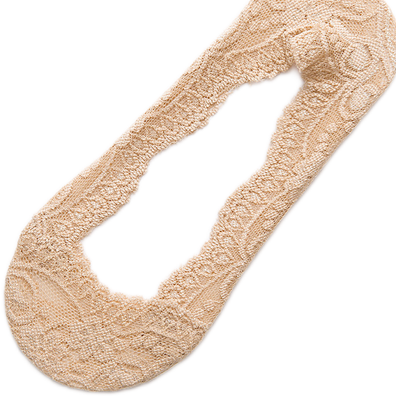 Socquette Dentelle Femme Beige
